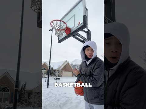 Can you play basketball with frozen ball? #shorts