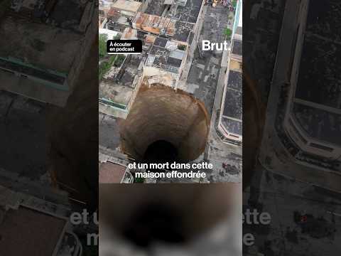 Quand le sol s'ouvre et fait des dégâts massifs en plein ville !⁣