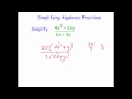 Simplifying Rational Expressions and Fractions