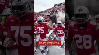 #OhioState takes the field for season opener vs. #BallState