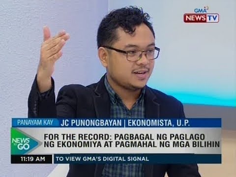 For The Record Jc Punongbayan Ekonomista Up Video Gma News Online