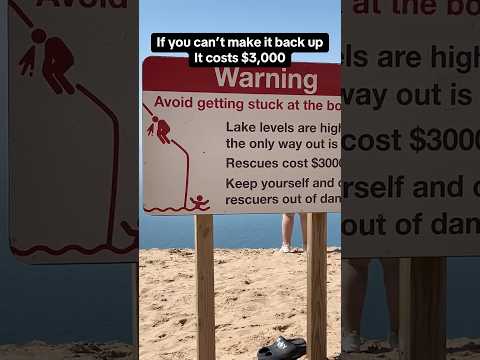 If I can’t make it back up, I have to pay $3,000 #shorts #michigan #sanddunes