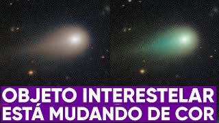 Objeto 3I/ATLAS está mudando de cor