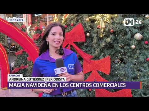 La Navidad ilumina los centros comerciales caraqueños