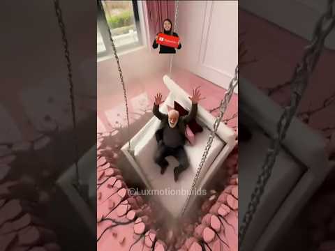 Luxury Pink Epoxy Floor with Black Roots 😱 | Hanging Bed Disaster Ending!