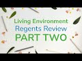 Biology Content Review for Living Environment Regents