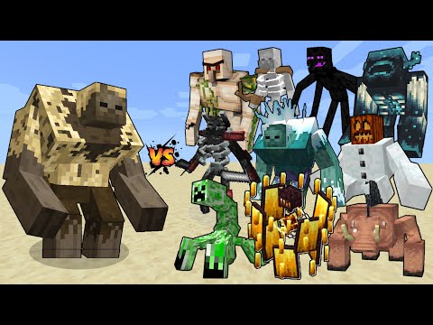 Mutant Husk vs Mutant Mobs in Minecraft - Minecraft Mutants Mob Battle