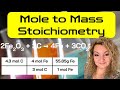 Mole to Mass Stoichiometry Practice Problems