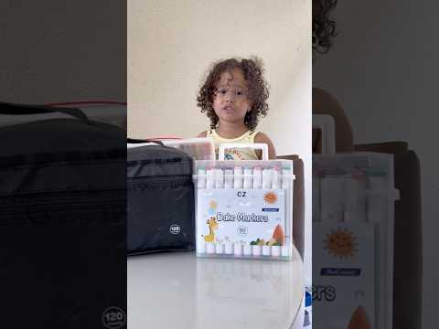 Izadora queria novos kits de canetinhas #izaodralima #shorts #shortsviral #rotinademae