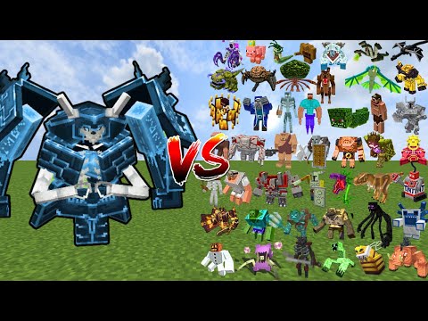 THE IMMORTAL (STRONGEST MINECRAFT MOB EVER?) vs 500 MOST POWERFUL MOBS