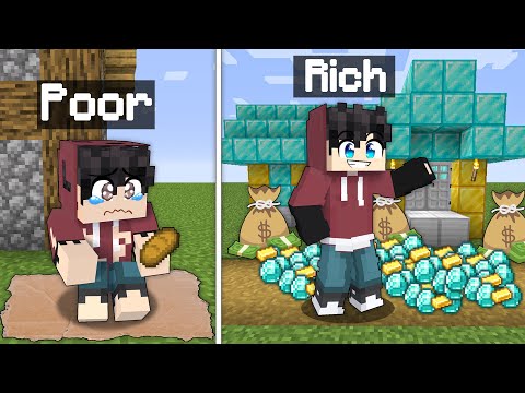 Going From POOR To RICH in Minecraft! (tagalog)