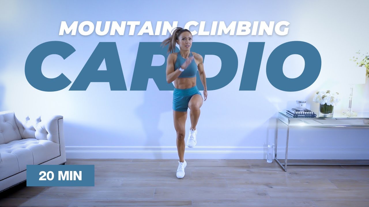 20 Min MOUNTAIN CLIMBING CARDIO Workout / No Equipment / LISS - Caroline Girvan