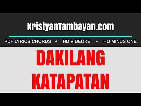 Dakilang Katapatan Chords Lyrics MP3 Minus One Videoke Karaoke Instrumental