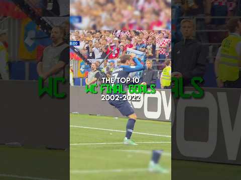 The top 10 world cup final goals (2002-2022)