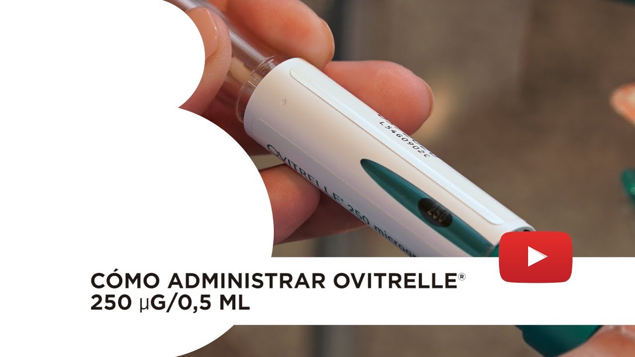 Ovitrelle® 250 µg/0,5 ml: preparación y administración de la medicina. Instituto Bernabeu