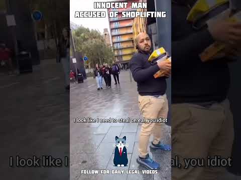 Innocent man accused of shoplifting (London)