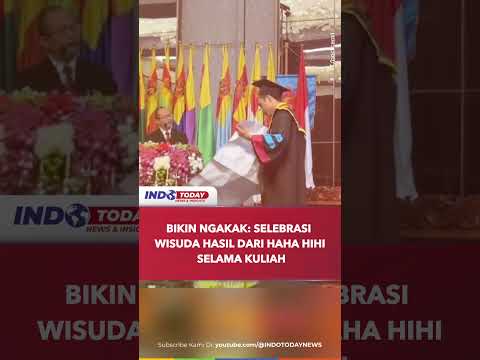 BIKIN NGAKAK: SELEBRASI WISUDA HASIL DARI HAHA HIHI DI KAMPUS #wisuda #mahasiswa
