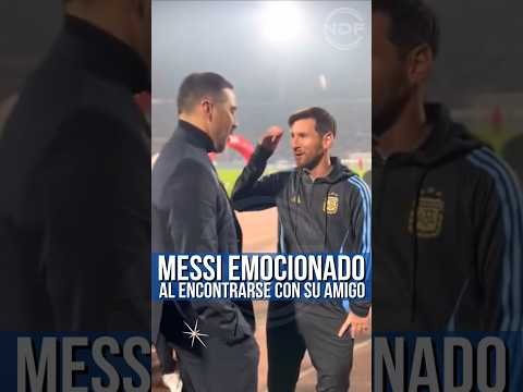 La gran emoci贸n de Leo Messi al ver a Claudio Bravo 馃槏