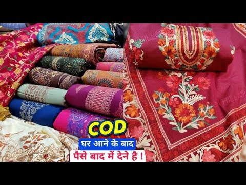 सब कुछ मिलेगा सस्ता ! Cod के साथ Ladies Suit With Price Winter Suit Pashmina Velvet Partywear