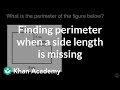 Finding Perimeter with Missing Side Lengths
