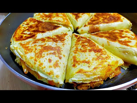 كريب مالح لرمضان 🌙مثل المطاعم الكبرى بالعجين السائل وحشوة الشورما الأصلية لذة لاا تقاوااام😍