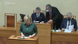 Projev v Senátu ke zmrazení platů politiků 27. 10. 2021