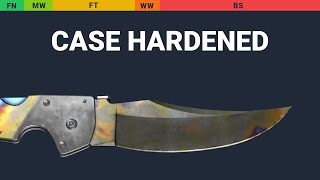 Falchion Knife Case Hardened Wear Preview