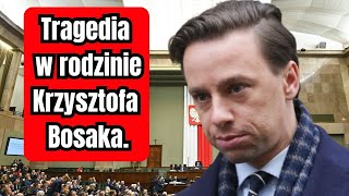 Tragedia w rodzinie Krzysztofa Bosaka. Politycy ślą kondolencje