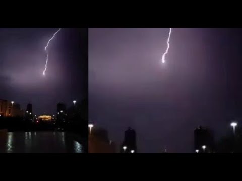 An unusual phenomenon was filmed in Nur Sultan, the capital of Kazakhstan