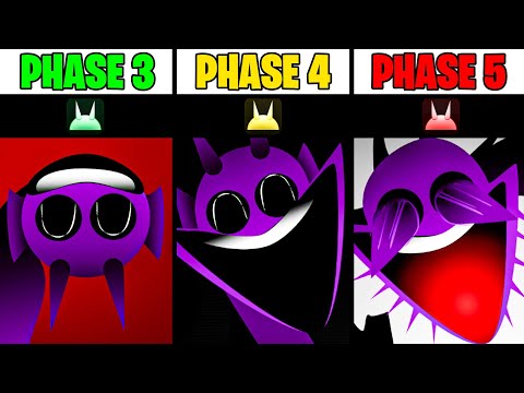 New Phase 3 VS Phase 4 VS Phase 5 in Incredibox Sprunki