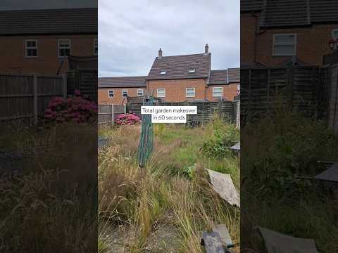 Total Garden renovation in 60 seconds! What do you think? #satisfying #timelapse #pressurewashing