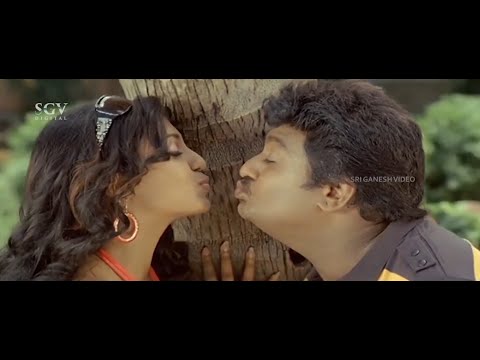 Komal Kissing His Girlfriend In Public Park | VaareVah New Kannada Scenes | Komal Scenes