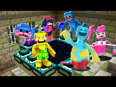 "ポピープレイタイム4"のキャラクターが協力してるれる世界！？【マイクラ・マインクラフト】【Poppy Playtime Chapter 4】