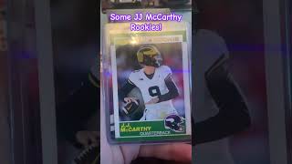 JJ McCarthy Rookies! 🔥🏈 #cards #subscribe #shorts #nfl #jjmccarthy #sports #football #rookie
