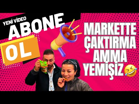MARKET ALIŞVERİŞİNDE İÇERİDE DÜNYALAR KADAR YEMİŞİZ😂FARKINDA OLMADAN 🤭