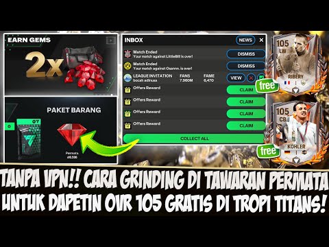 📌WORK 100%!! TUTORIAL GRINDING GEMS / PERMATA UNTUK 105 GRATIS MUMPUNG 2X RATE EA SPORT FC 25 MOBILE