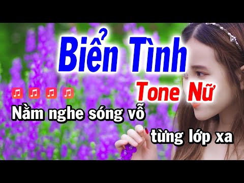 Karaoke Biển Tình – Tone Nữ ( Đô Trưởng ) Karaoke Tuyết Nhi