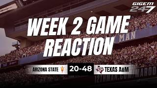 LIVE: #10 Texas A&M vs Arizona State Instant Reaction | CFB Week 2