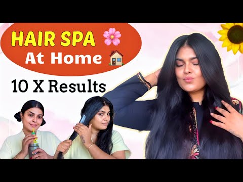 Get Smooth, Soft Hydrated and Glossy Hair 🎀At Home by trying This Hair SPA 🌸