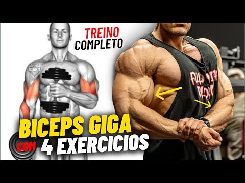 TREINO DE BICEPS COM 4 EXERCÍCIOS BASICOS E EFICIENTES