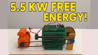 How To Make 5.5 KW Free Energy Generator | 12 Magnets, Single Phase & Three Phase Motor DIY