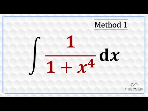 Integrate 1(1+x^4) using Method 1