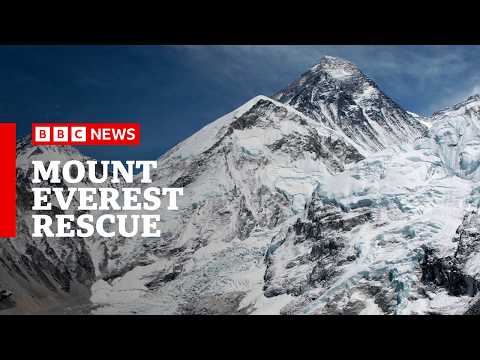 YouTube video thumbnail: Mount Everest Rescuers Battle Heavy Snow With Hundreds Still Stranded