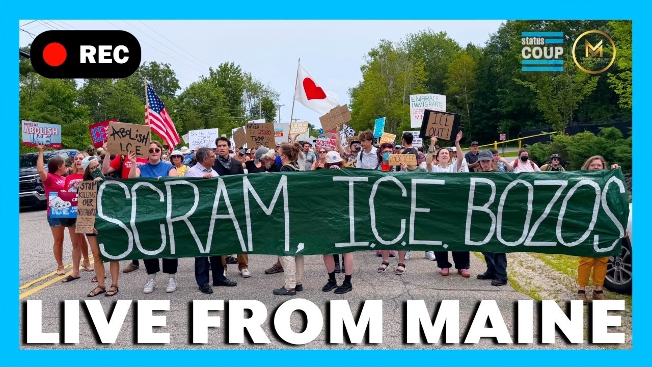 LIVE PROTEST AT ICE BUILDING After Murder of Joan Sebastian Guerrero LIVE FROM MAINE