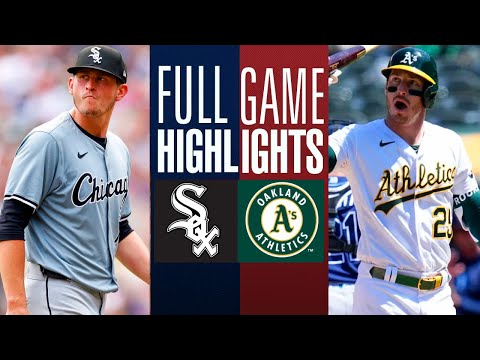 Chicago White Sox vs Oakland Athletics Full Game Highlights | 2024 Baseball Highlights