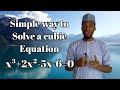 Cubic Equation Factorization Concepts