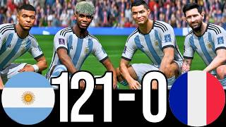 RONALDO MESSI NEYMAR & MBAPPE | ALL STARS | FIFA WORLD CUP |  ARGENTINA 100-0 FRANCE | EA FC 26