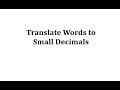 Understanding Decimals and Place Values