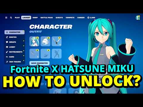 How to UNLOCK Hatsune Miku Skin in Fortnite!!