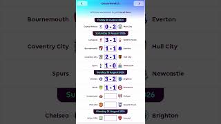 Premier league gw2 predictions